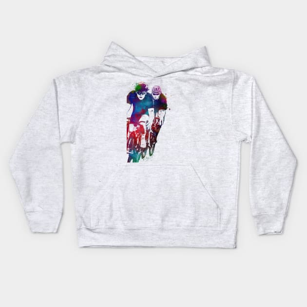 Cycling Bike sport art #cycling #sport #biking Kids Hoodie by JBJart